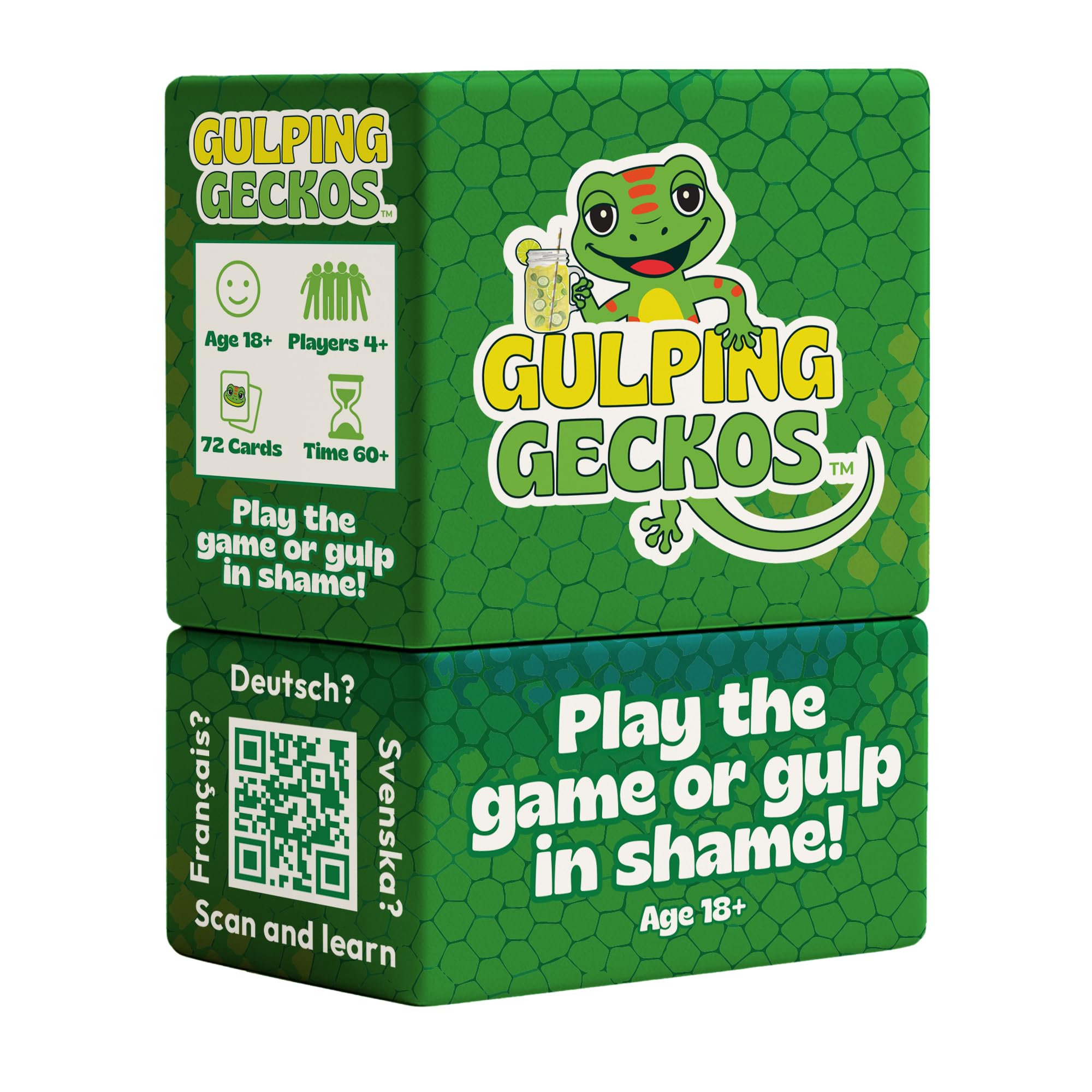 Gulping Geckos Drinking Card Game - Fun Adult Card Game for Pre-Drinks, House Parties, Stag Dos, & Birthdays - Hilarious, Fast-Paced Adult Party Drinking Game for Groups