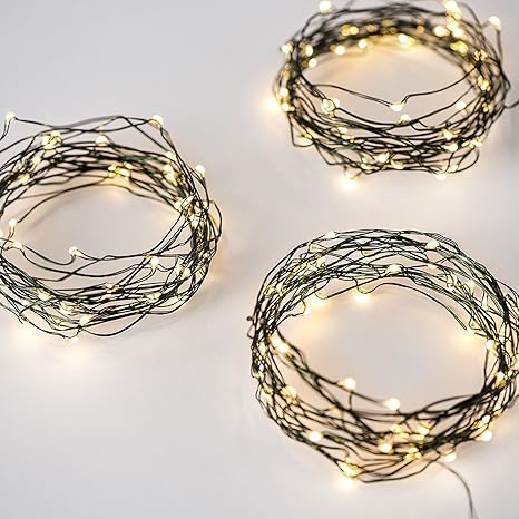 Amazon Co Jp きらめくled防水バッテリーワイヤーひも状ライト50個3本セット Lc ホーム キッチン