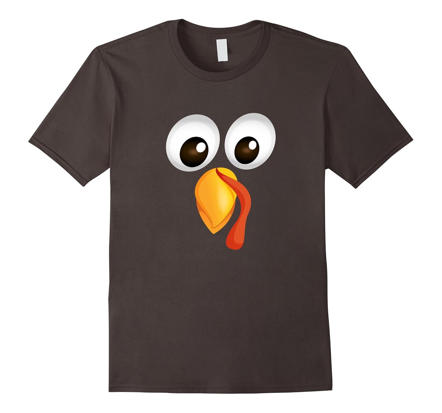 Turkey Face Costume Thanksgiving Shirt for Adults and Kids-ANZ