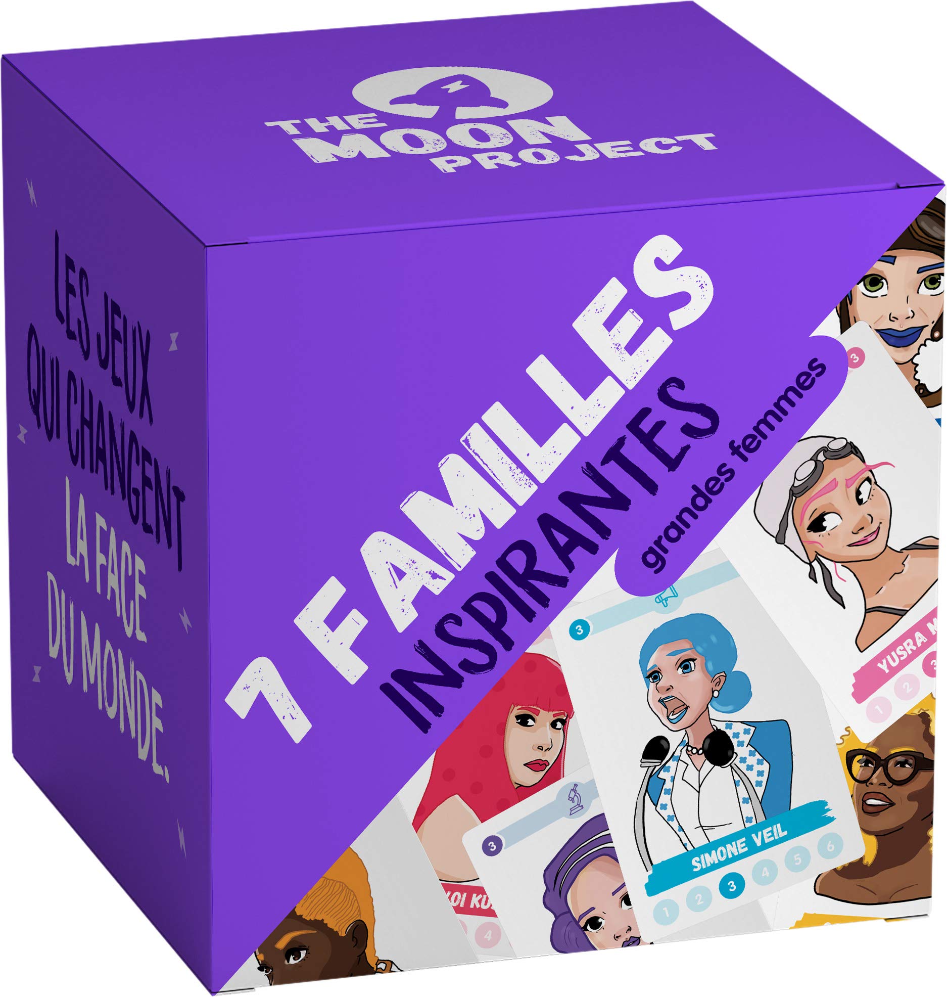 TOPLA Children's Educational Game – The 7 Inspiring Families – Illustrated Card Game for Ages 6 and Up – Pedagogy, Caring, Information, History, Feminism, Education – Played in 6 Languages