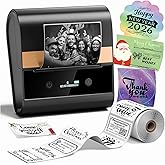 Phomemo Label Printer,M260 Label Maker Machine with Tapes, 3 Inch Portable Thermal Label Maker for Small Business, Home,Address,Office Organization,Logo Sticker Printer for Phone & PC