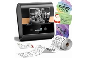 Phomemo Label Maker Machine with Tape,2025 Upgrade M260 Bluethooth Label Printer, 3 Inch Portable Thermal Printer for Small B