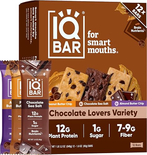 IQBAR barras de proteína a base de plantas, keto, sin gluten, bajas en — Proteína y barras