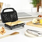 Salter Sandwich Toaster 900W Non Stick Removable Plates Dual 2 Toasts Deep Fill view 4