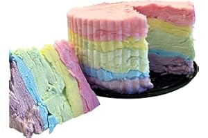 DAMN GOOD POPCORN DGP Rainbow Cotton Candy Cake Birthday Cake Celebration Cake 12 to 24 Portions