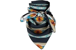 AUSTIN ACCENT INC Austin Accent Cowboy Bandana 100% Silk Scarf Wild Rag 34 Inch Multiple Colors