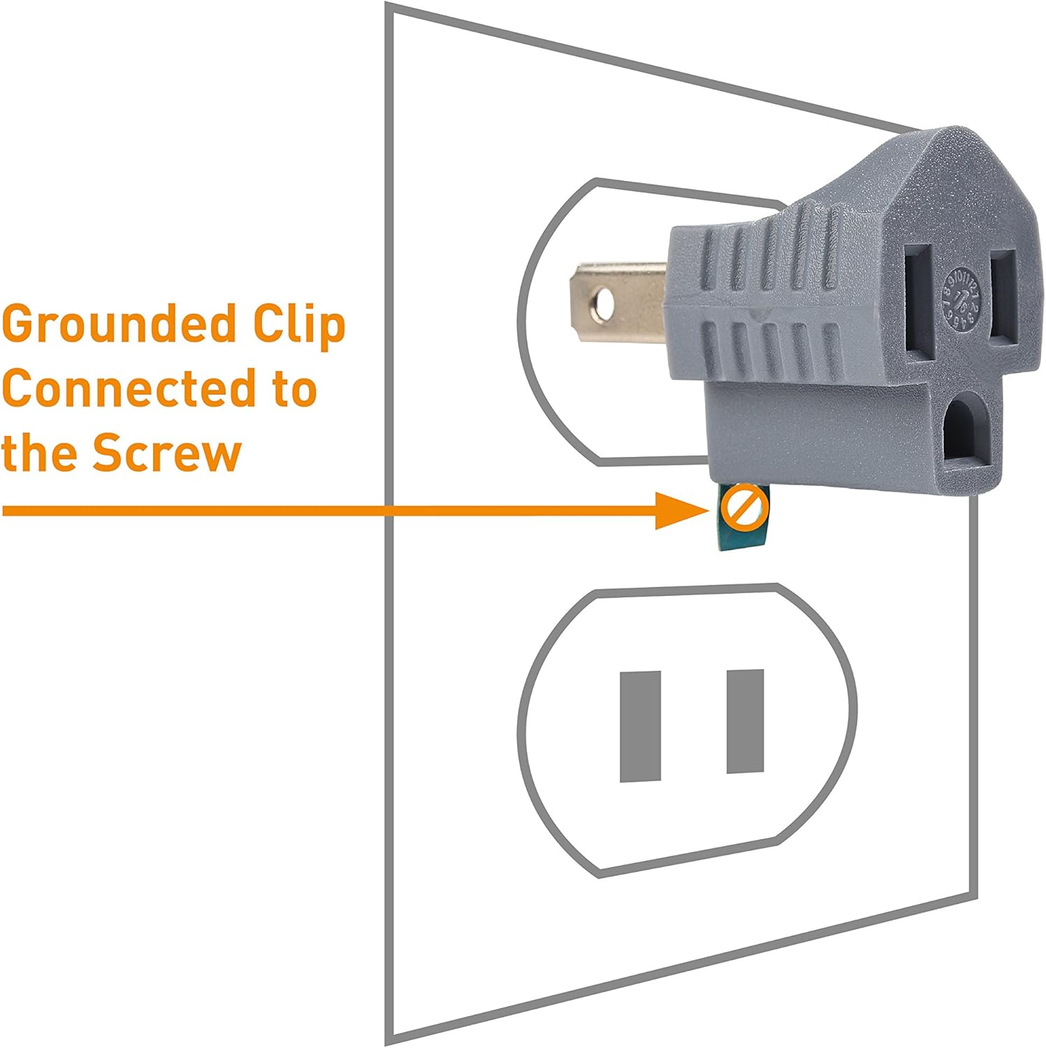 Cable Matters 3-Pack Polarized Grounding Adapter (3 Prong to 2 Prong Adapter) - Allows a 2 Prong Outlet to Accept 3 Prong Plugs: Home Audio & Theater