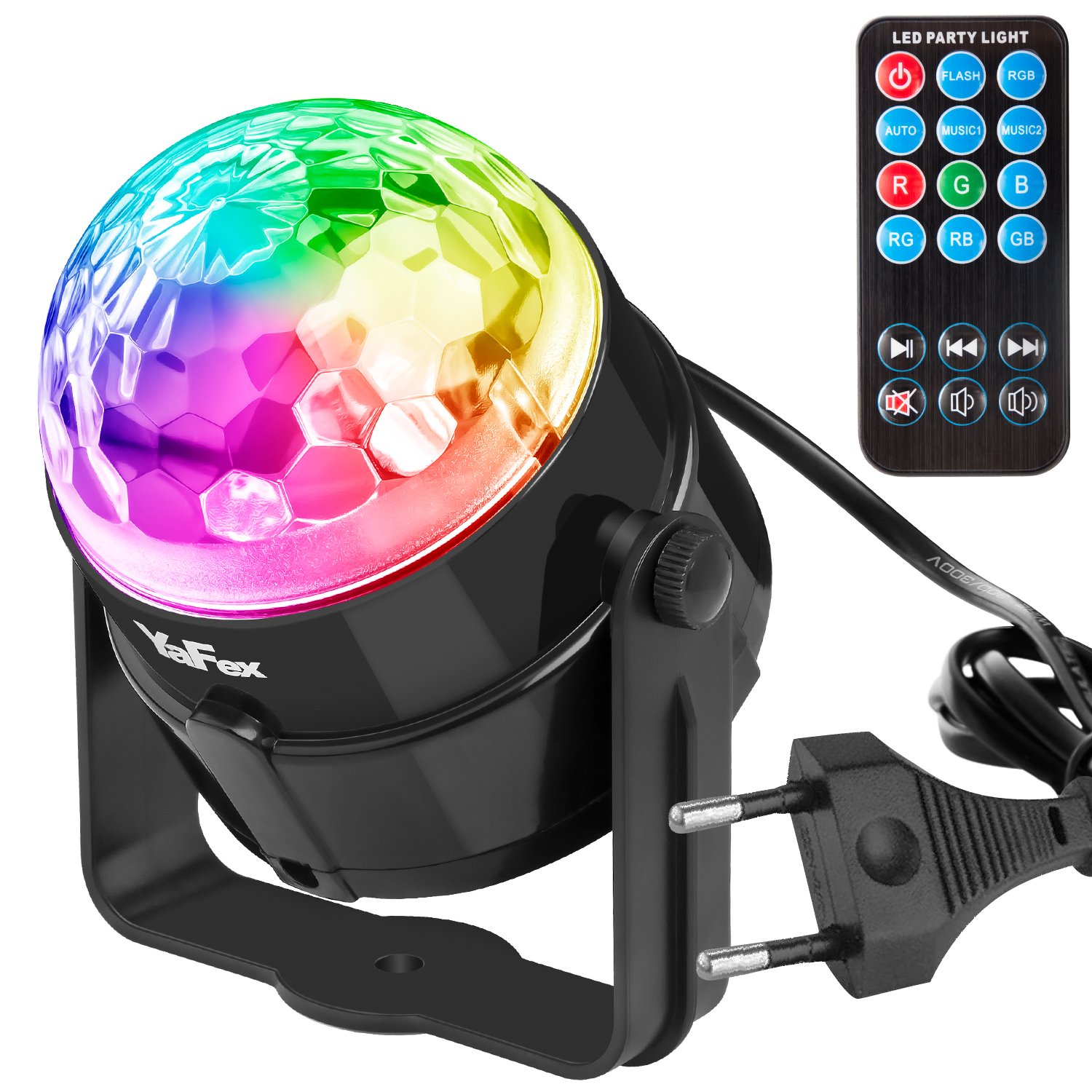 YaFex Mini Luces Discoteca Luz del Escenario Luces de Etapa Colores RGB