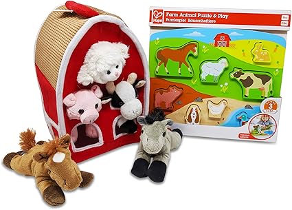 Amazon Com Kimber S Toy Box Gift Set Unipak Plush Farm Barn