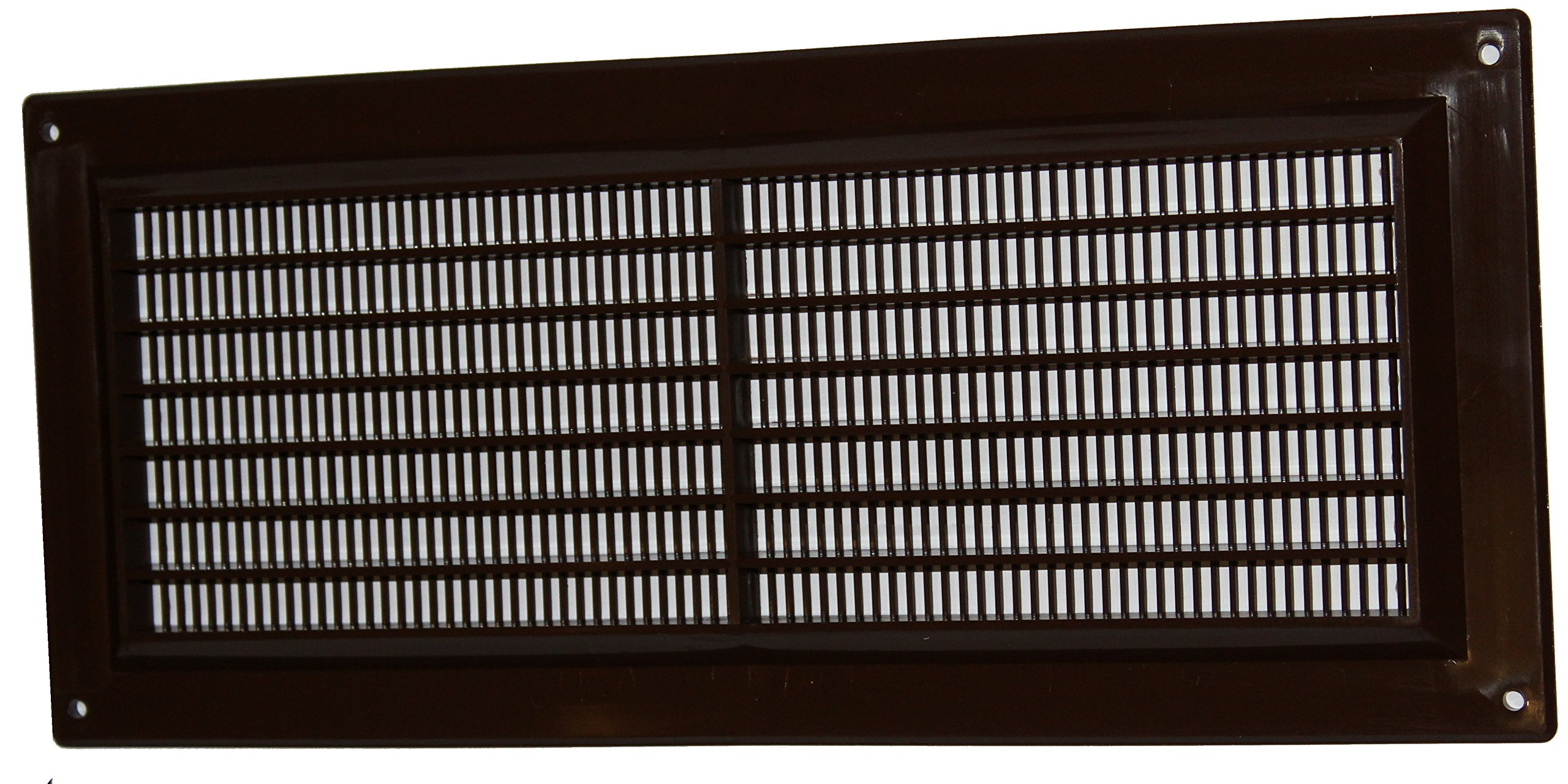 Air Ventilation Plastic Grill Cover 130mm x 300mm/Brown