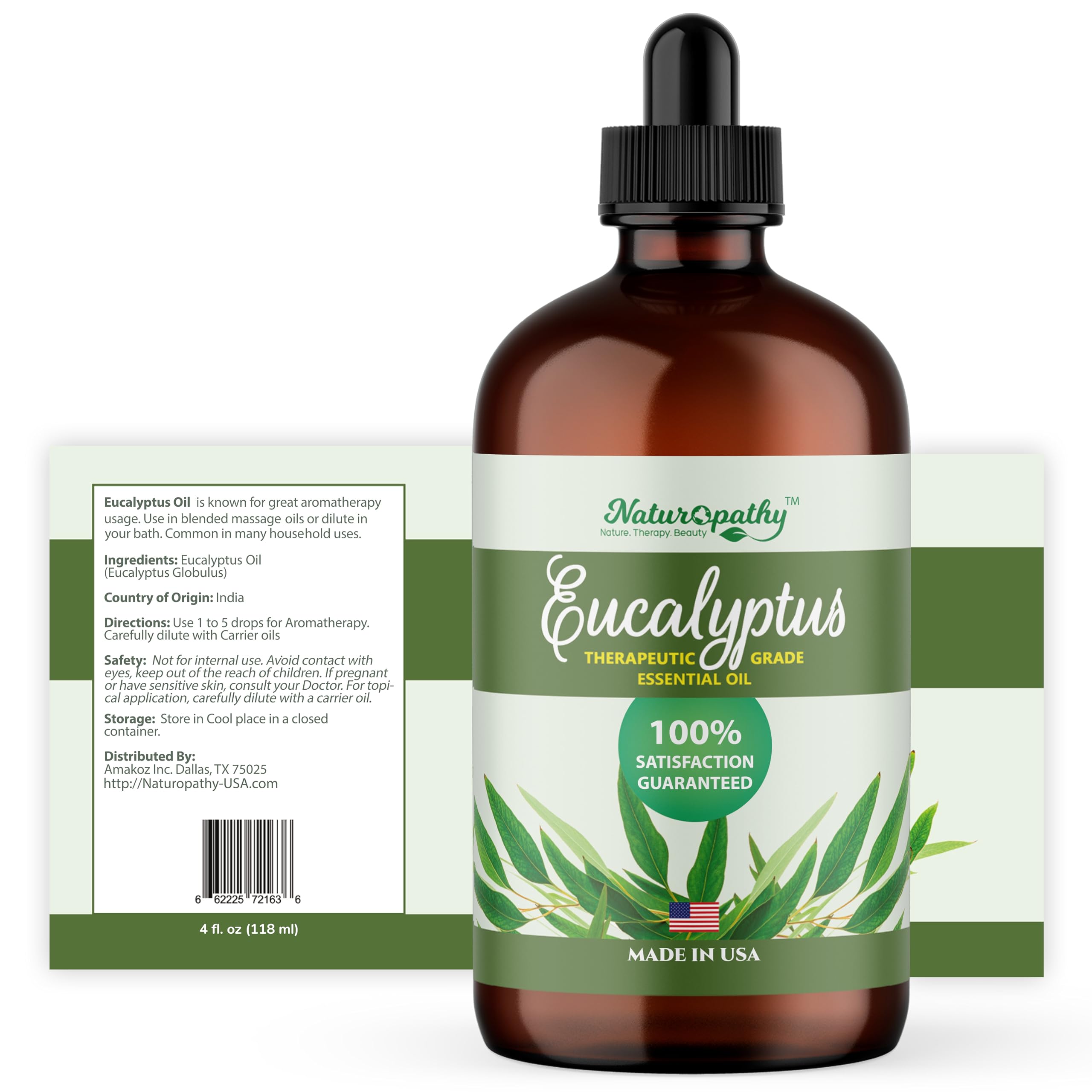 Naturopathy Eucalyptus Essential Oil, Therapeutic Grade, Premium Quality Perfect for Aromatherapy (4 fl oz) - Image 2