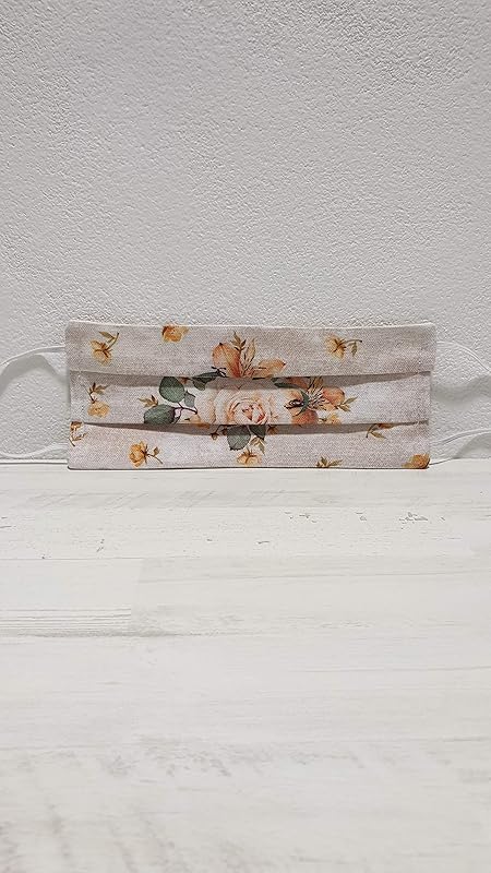 MASCARILLA DOBLE TELA ALGODÓN FLOR: Amazon.es: Handmade