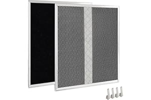MEKILYN HPF30 Range Hood Non-Duct Charcoal Filters Kit, for Broan Dual Filter Models S97020466 Compatible with Mantra/Osmos/Glacier Series Type XC Filters - 2 Pack