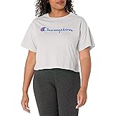 Champion Women's Cropped T-Shirt, Classic Cropped Tee Shirt for Women,Crop Top T Shirts For Women