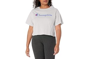 Champion Women's Cropped T-Shirt, Classic Cropped Tee Shirt for Women, Crop Top Tee Shirts