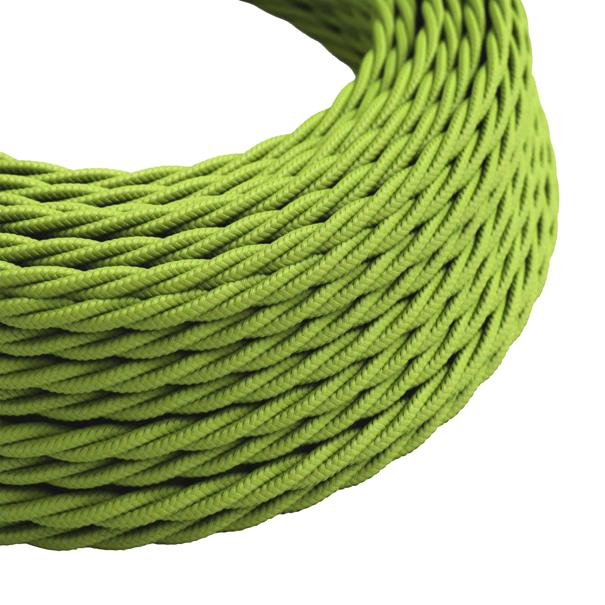 5 Meter Vintage 2 Core Twisted Electric Cable Fabric Covered Wire Italian Braided 0.75 mm Electrical Cable Flexible Wire for Lighting Other Appliances