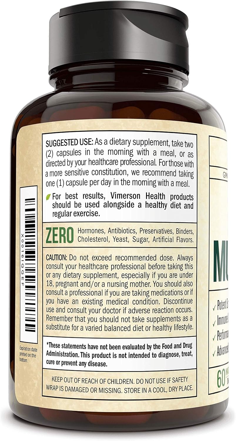 Men's Daily Multimineral Multivitamin Supplement. Vitamins A C E D B1 B2 B3 B5 B6 B12. Magnesium, Biotin, Spirulina, Zinc. Antioxidant Properties, Immune Health. 60 Capsules: Health & Personal Care
