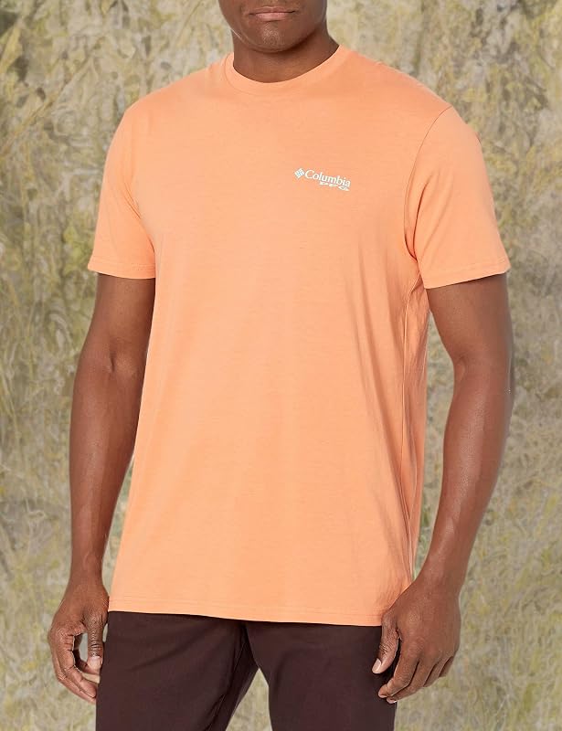T-shirt estampada masculina, Bright Peach/Biber, S