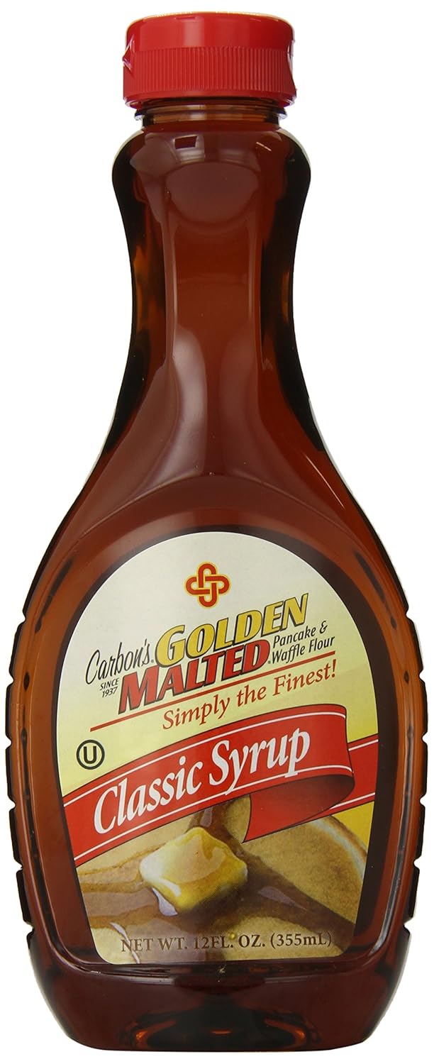 Carbon's Golden Malted Classic Syrup, 12 Ounce (Pack of 12