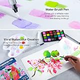 KALOUR 154PCS Art Supplies Sketching Drawing Kit with Sketchbook Tutorial Book view 5