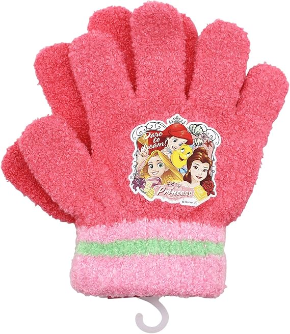 Amazon ディズニープリンセス 手袋 子供用 5本指 Pr ワンサイズ ローズ 手袋 通販