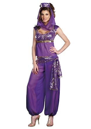 Sexy Ladies Arabian Princess Fancy Dress Costume Jasmine Bollywood ...