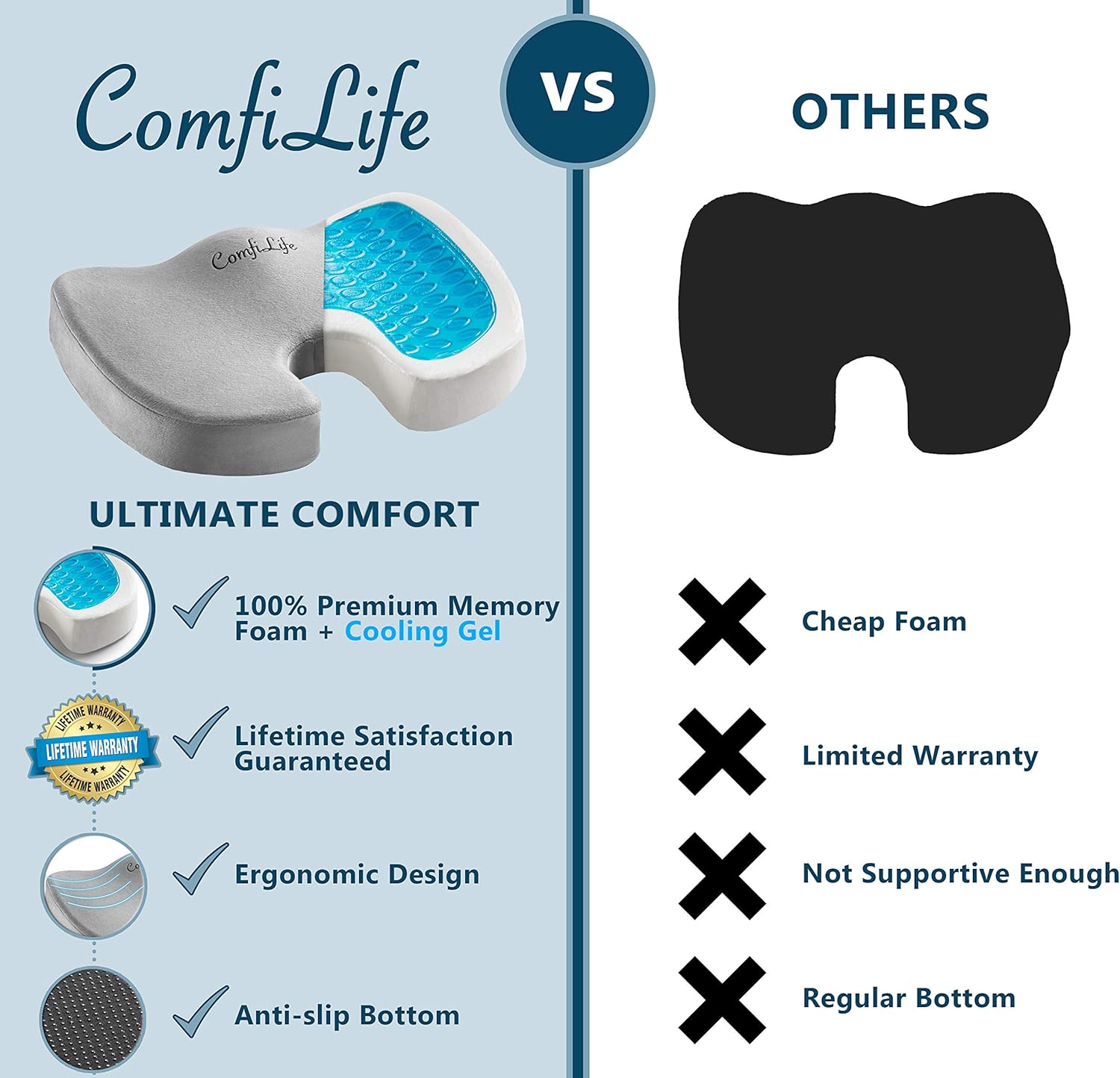 81qIIOFShsL. AC SL1500 - What Are The Best Seat Cushion For Buttock Pain That Help You Sit Comfortably - ChairPicks