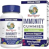 MaryRuth Organics Sugar Free Immunity Gummies | Powerful Blend | Elderberry Vitamin C & Zinc | Vitamin D3 & Echinacea | Immune Support Supplement | Gummies for Kids & Adults | Vegan | Non GMO | 90ct