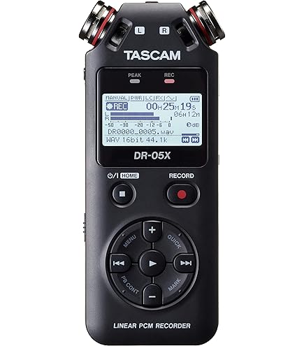 Tascam DR-07X Gravador portátil de áudio digital estéreo e