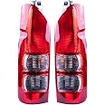 Rear Tail Light Assembly Compatible With Toyota Hiace Commuter 2005-2019 Van Brake Tail Lamp Signal Light Pair Left Driver Side Right Passenger Side With Wire Bulbs Replace 81560-26200 81550-26200
