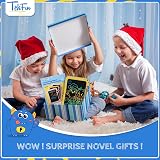 TEKFUN 8.5 Inch LCD Writing Tablet Educational Doodle Board Blue Yellow view 8