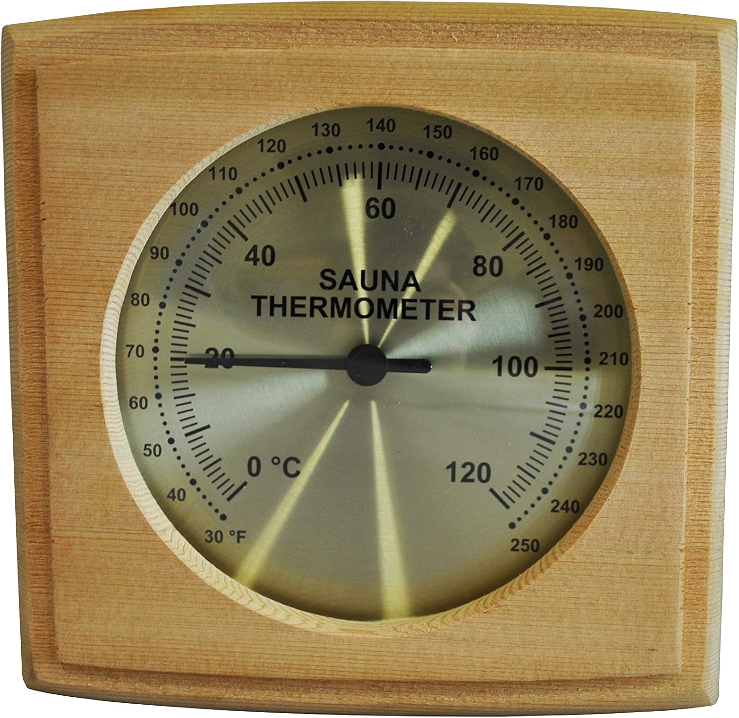 Northern Lights Group Sauna Thermometer Western Red Cedar Wood Fininsh