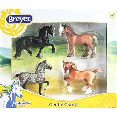 Breyer Stablemates Gentle Giants Horse Set (1: 32 Scale), Multicolor