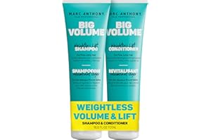 Marc Anthony Big Volume Shampoo and Conditioner Set, Weightless Moisture for Voluminous Hair