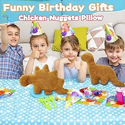 Isaacalyx Dino Nugget Pillow, 18 inch Soft Dinosaur
