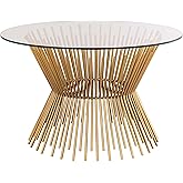 First of a Kind Coffee Table in Gold Glass