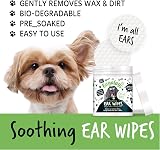 BUGALUGS Dog Ear Wipes 100 Biodegradable Pre-Soaked Vet Approved view 3