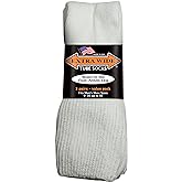 Extra Wide Tube Socks White Fit Shoes 9-15 Up to 6E 3-Pair Pack Made in USA…