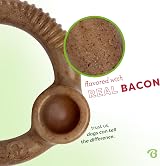 Benebone Ring Chew Toy for Large Dogs Real Bacon Flavour USA Made view 2