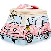 Peanuts Snoopy Travel Toiletry Makeup Bag for Girls, Teens&nbsp; | Zippered Cosmetic Organizer, Top Carry Handle, Multiple Compartments, Travel Essentials, Skincare Storage, Gifts for Women