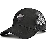 Adjustable State Flag Trucker Hat Mesh Baseball Cap with Embroidered Patch for Men Women