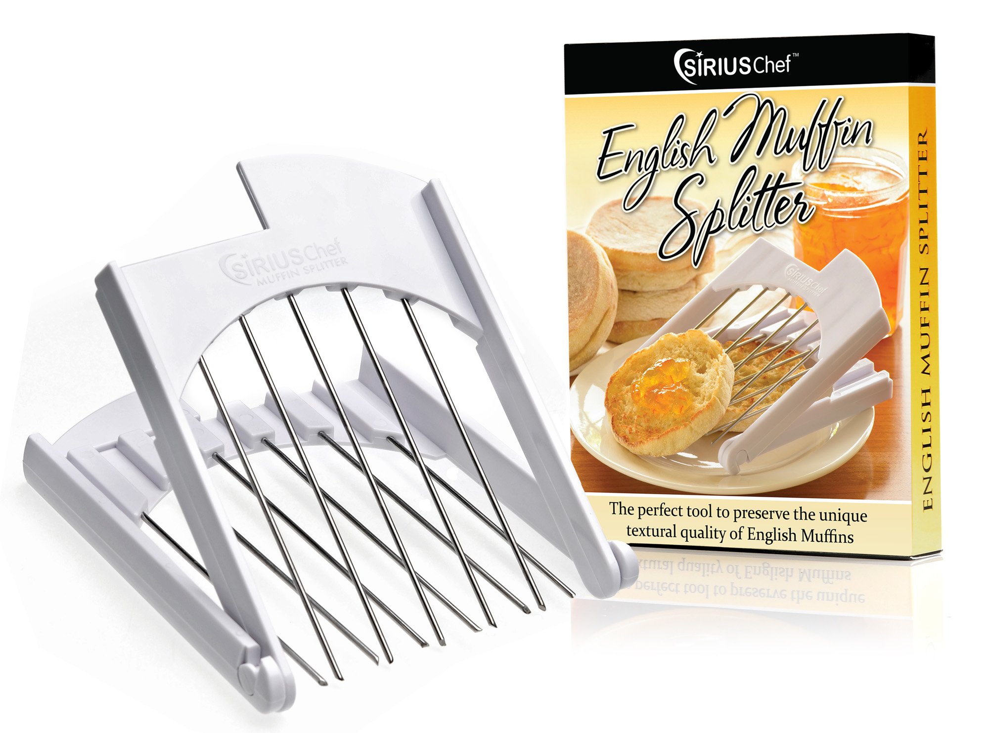 English Muffin Splitter for Biscuit and Crumpets, Useful Kitchen Tools