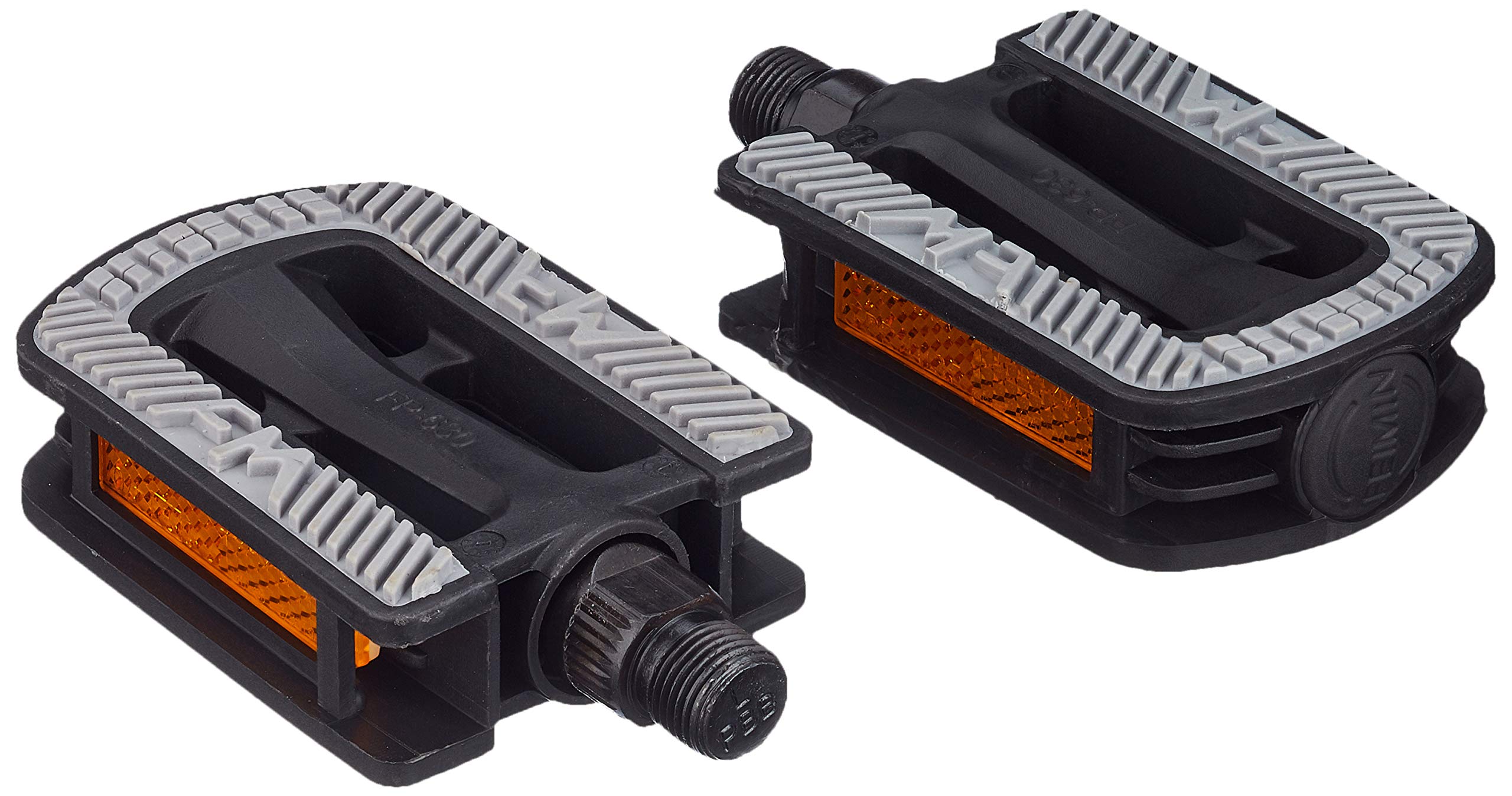 Fischer Kids/Young person's Plastic Non-Slip Pedals – Black, One Size