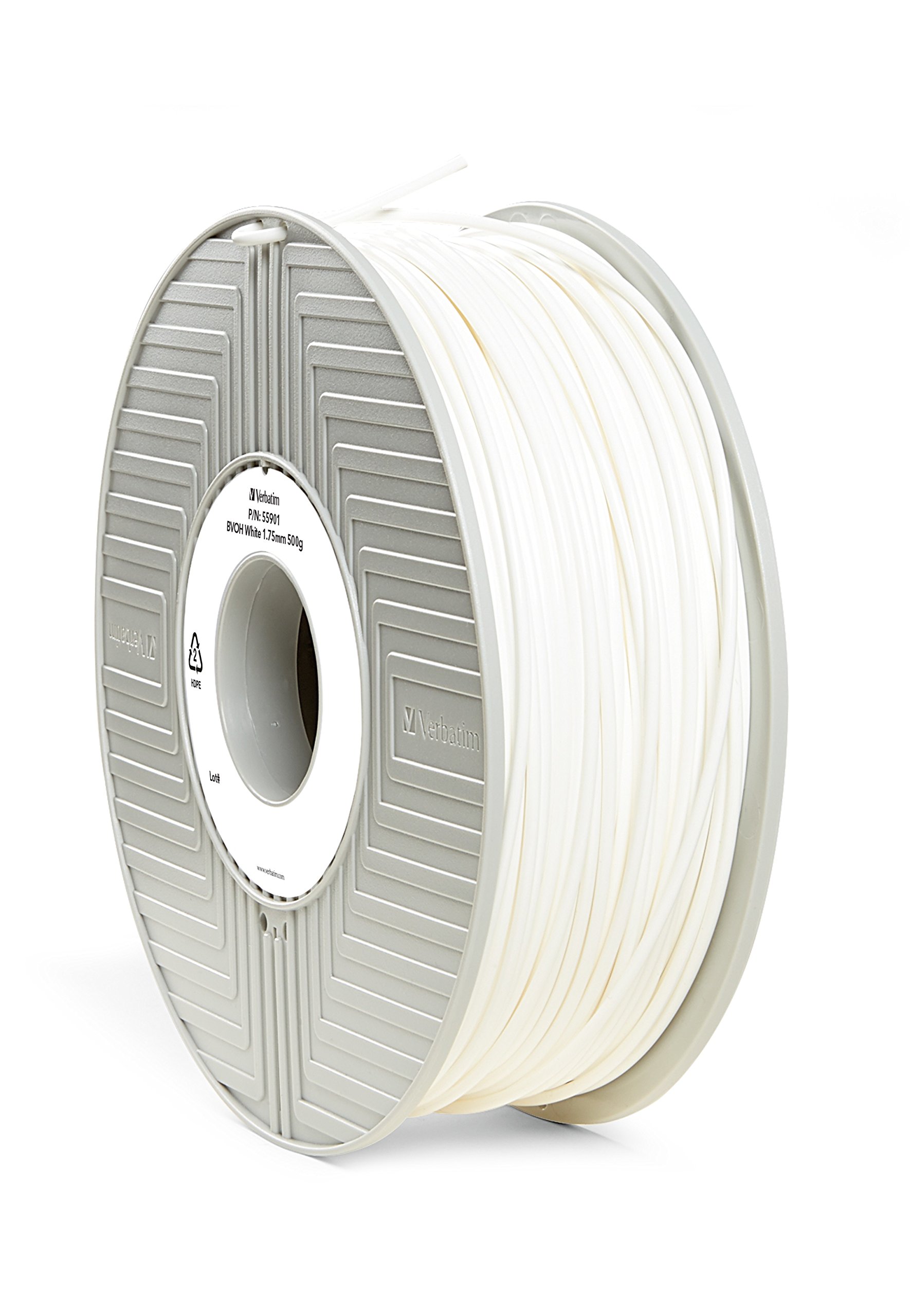 VERBATIM BVOH Filament 3D-Printing - 1.75mm - 500g - high Performance Vinyl-Alcohol-copolymer-Filament for Material Extrusion - 3D-Printer 3D-Pen - 3D Printer Filament of BVOH - Transparent