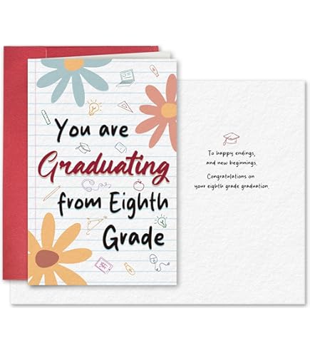 8th grade promotion card Amazon.com : Greeting Card Congratulations 8th Grade Graduate - Graduation  with Shooting Stars