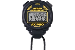 ACCUSPLIT AX625 PRO Cumulative/Lap Split Stopwatch, Black