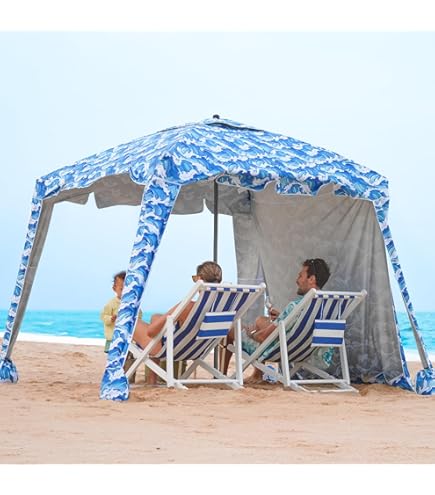 Beach Tent Beach Cabana 6FT Beach Umbrella With UPF 100+ UV