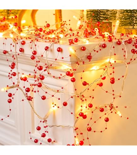 Buy CWI Gifts Pip Berry Garland, 4-Feet, Red/Green in Cheap Price on