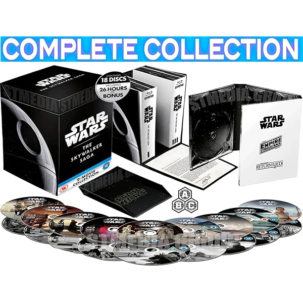 Amazon.com: Star Wars Complete 9-Movie Saga Collection 1-9 [Blu