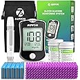 AUVON Blood Glucose Monitor Kit for Accurate Test, Diabetes Testing Kit with 100 Glucometer Strips, 100 30G Lancets and Lancing Devices, DS-W Portable Sugar Test Kit, No Coding & FSA/HSA Eligible